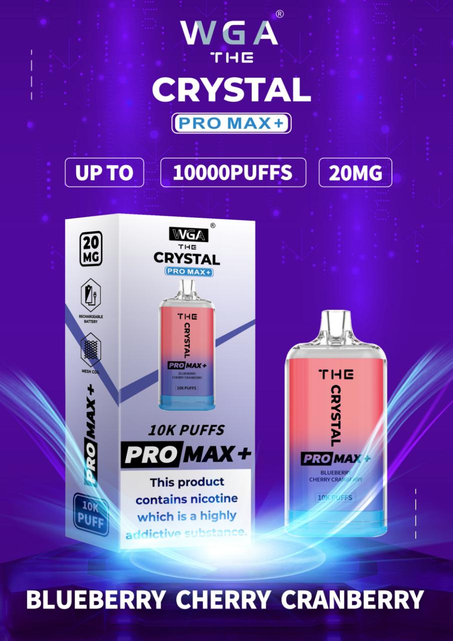 The Crystal Pro Max + 10000 Caladas Vape Desechable (Caja de 10)