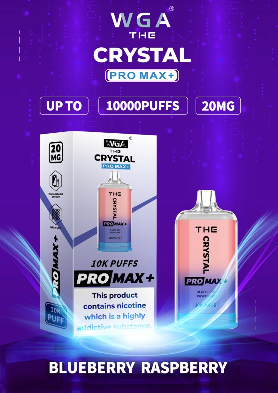 The Crystal Pro Max + 10000 Caladas Vape Desechable (Caja de 10)