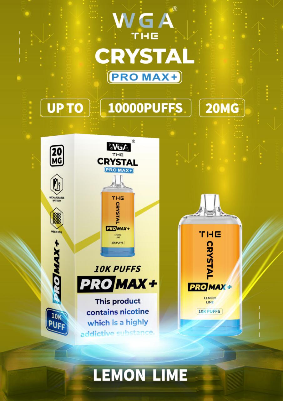 The Crystal Pro Max + 10000 Caladas Vape Desechable (Caja de 10)