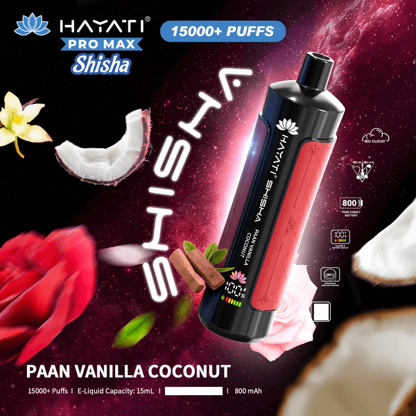 Hayati Shisha 15k Puffs Disposable Vape (Box of 10)