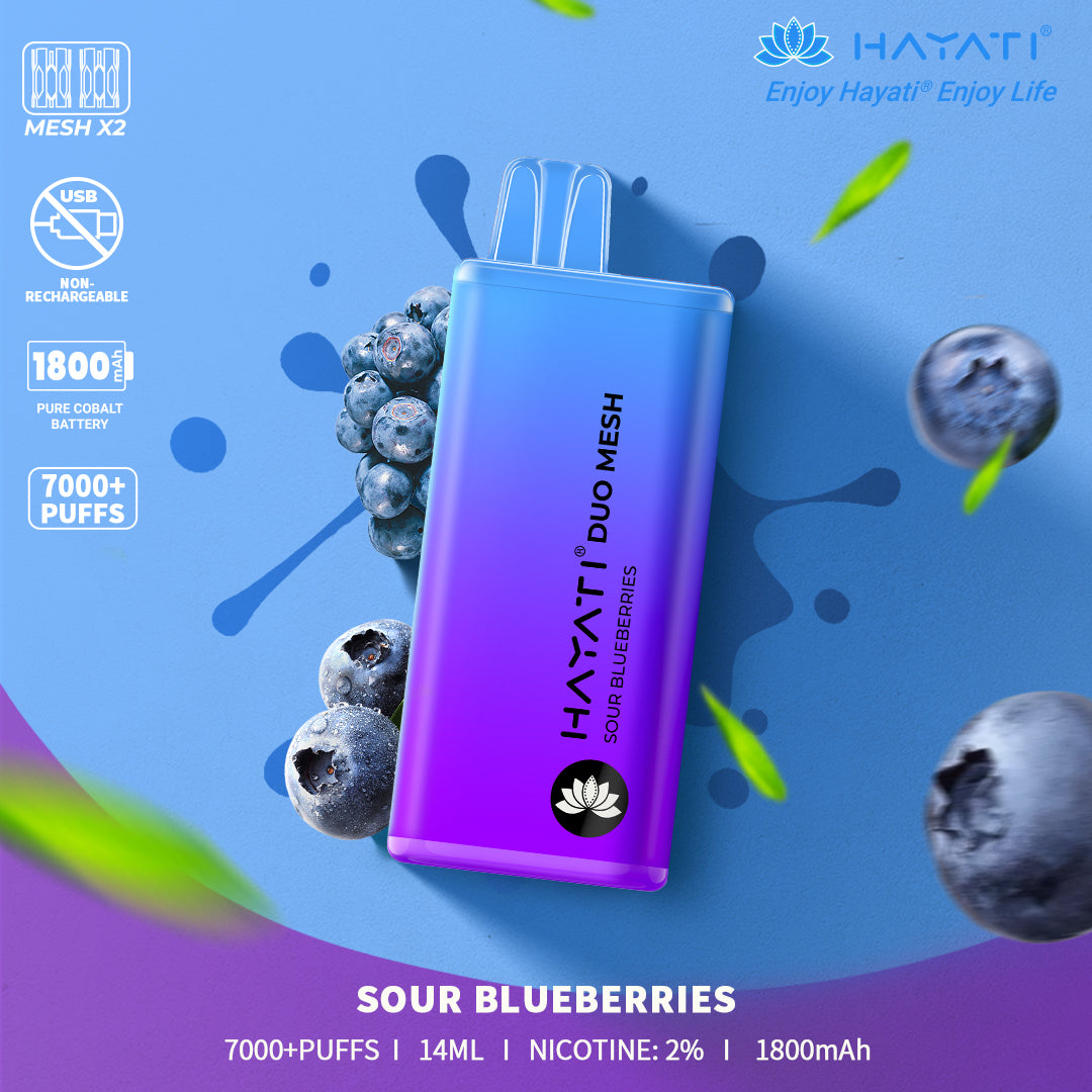 Hayati Duo Mesh 7000 Caladas Vape Desechable