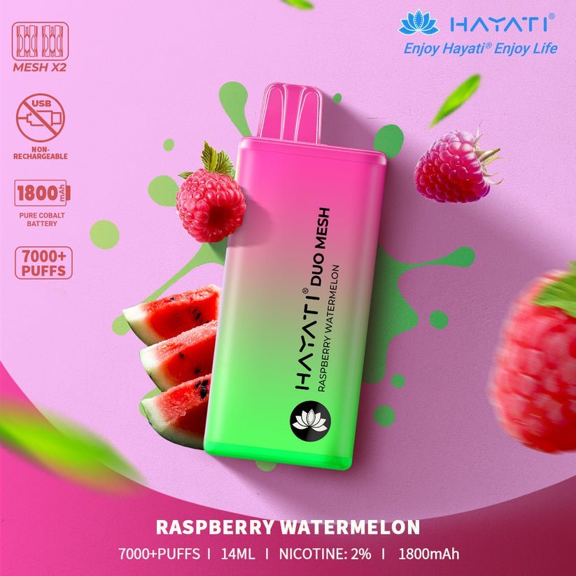 Hayati Duo Mesh 7000 Caladas Vape Desechable